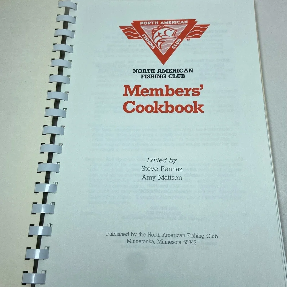 1990s North American Fishing‎ Club Members' Cookbook NAFC Minnesota MN Fish